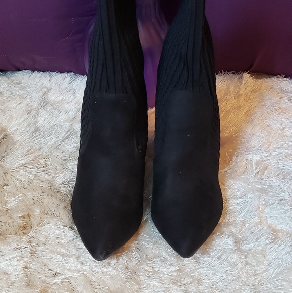 Black Sock Style Booties New (Never worn) - Picture 3 of 5